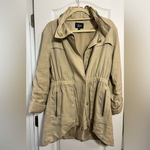 Military style, linen, luxury jacket